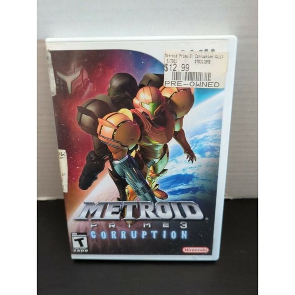 Metroid Prime 3: Corruption (Nintendo Wii 2007) Complete W/ Manual Tested Works